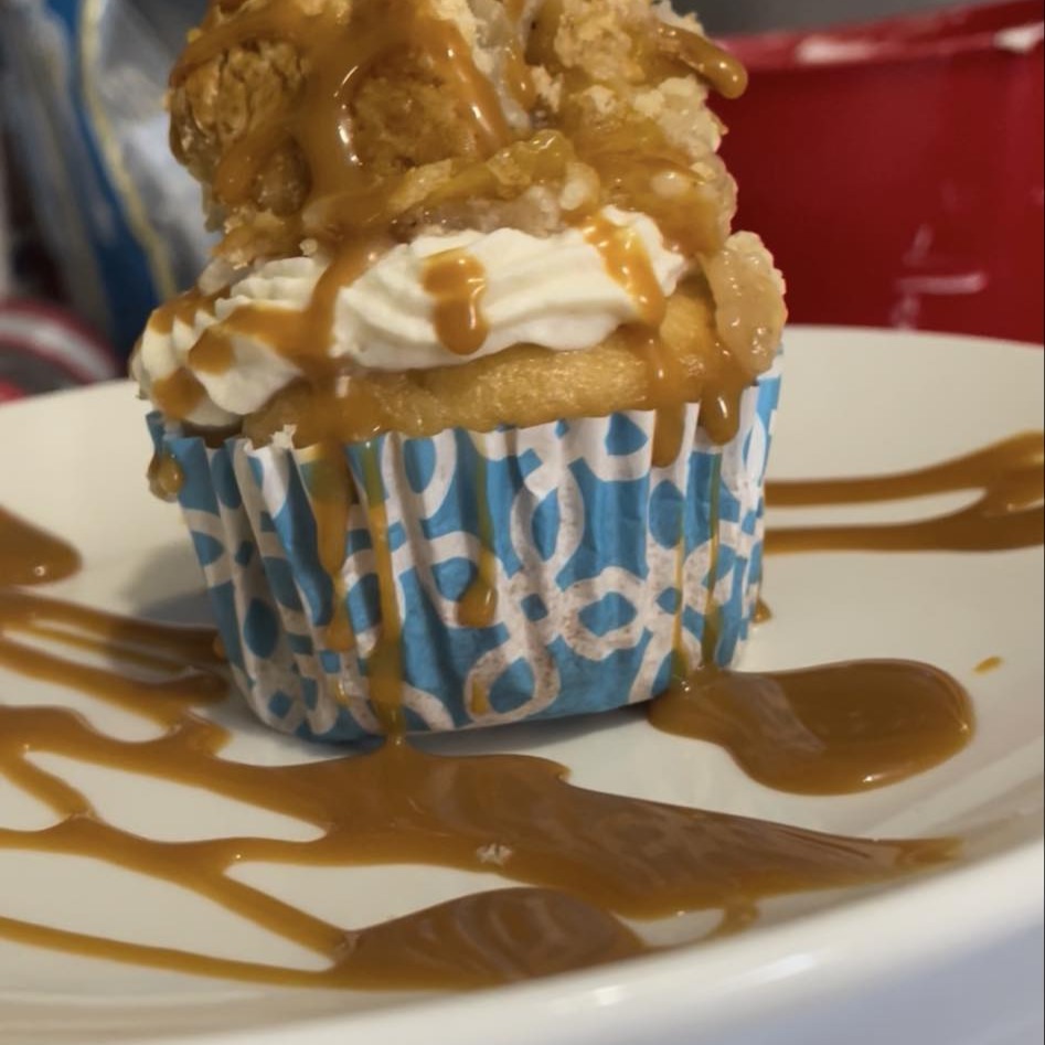 Caramel apple pie Cupcake