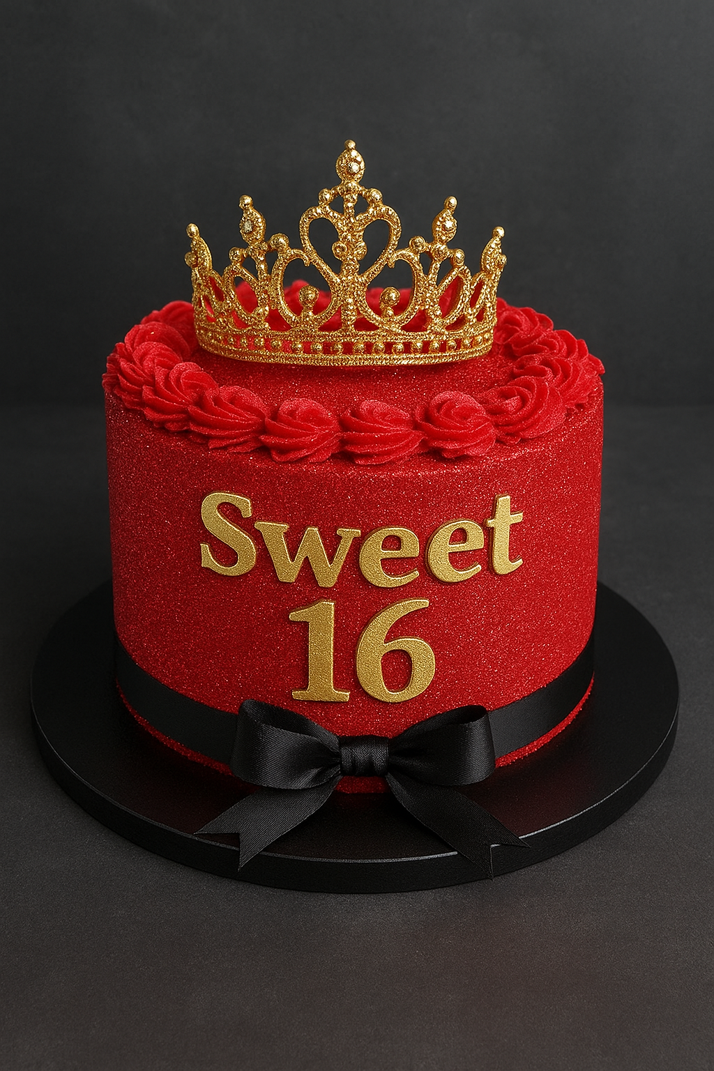 Sweet 16 custom birthday cake